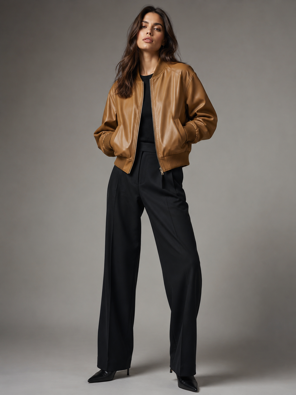 Classic Suede Bomber Jacket