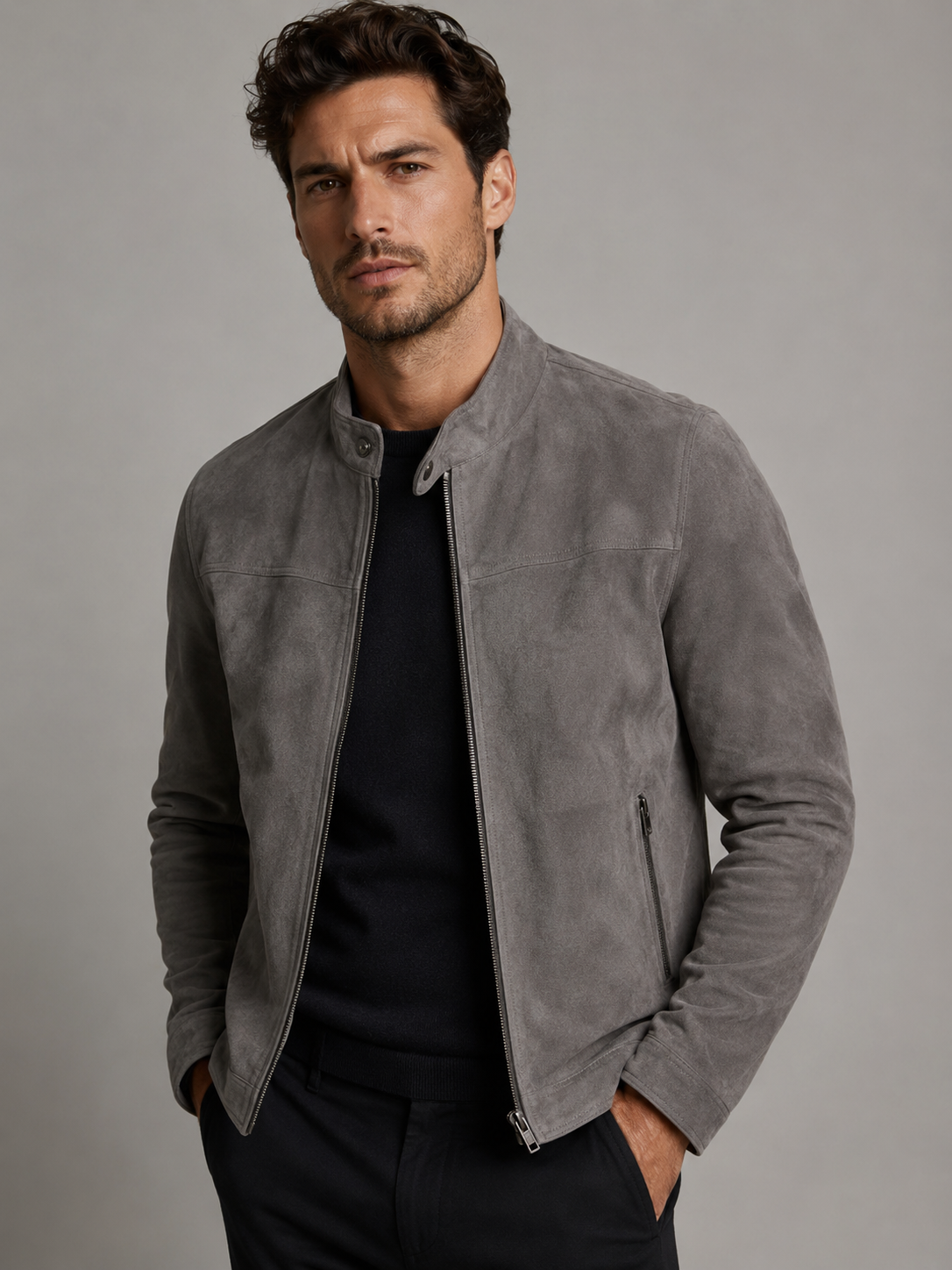 Suede Shirt Jacket