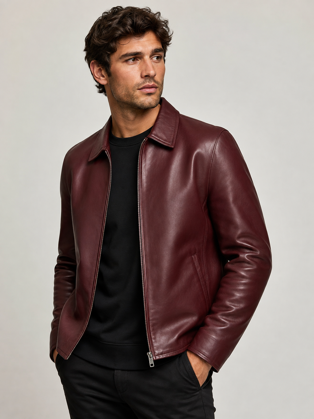 Classic Quilted Leather Jacket